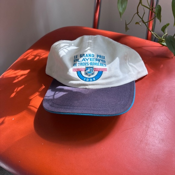 Vintage 1998 Le Grand Prix Players de trois riviere 2 tone hat cap strapback - Picture 7 of 7